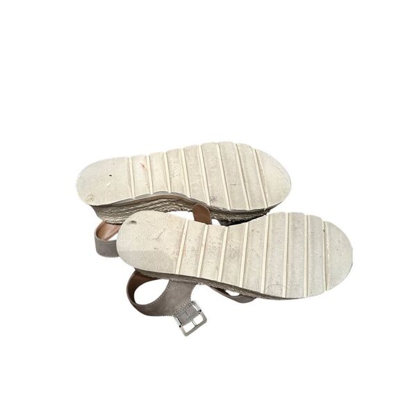 Universal Threads Platform sandal sz 9 rafia /white/tan grey - Picture 3 of 6
